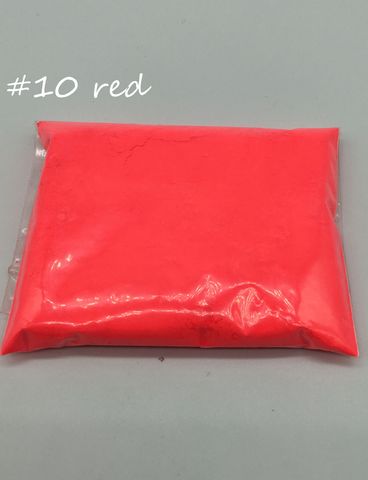 NEON Red Color Fluorescent Powder phosphor Pigment for Paint Printing Soap Neon powder Nail Art Polish,10g/lot,just onbe color ► Photo 1/6