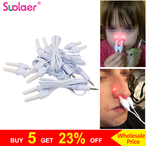 Nose Care Rhinitis Sinusitis Cure Cable Laser Infrared Therapy Instrument Line Low Frequency Pulse Nose Accessory Health Care ► Photo 1/6