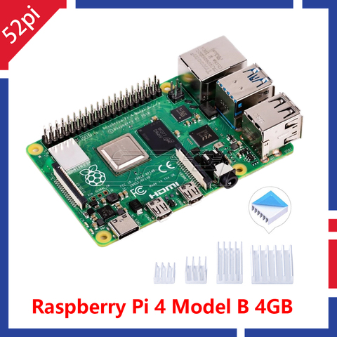 In Stock! Raspberry Pi 4 Model B with 4GB RAM (New 2022) 64bit QuadCore 1.5GHz ► Photo 1/6