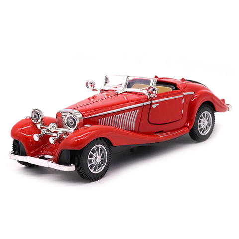 Hot Classic Car Model 1:28 Simulation Vintage Pull-Back Alloy Diecast Sports Vehicle Collectible Toys Cars for Boys Adult Y128 ► Photo 1/6