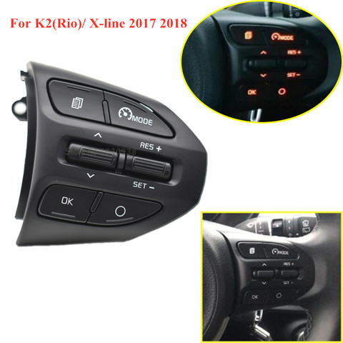 In stock For Kia Rio K2 2016-2017 2022 Cruise control buttons switch steering wheel buttons ► Photo 1/6