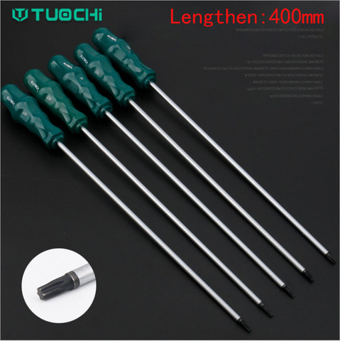 400mm Extra Long Middle Hole Hex Torx Screwdriver Set Magnetic Screw Drive Screwdriver T15 T20 T25 T27 T30 Hand Repair Tools ► Photo 1/6