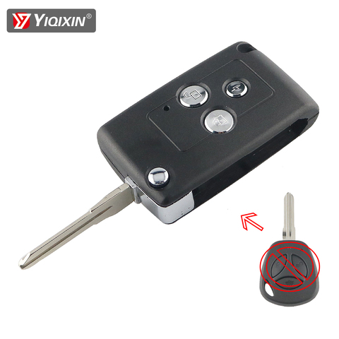 YIQIXIN Modified For Lada Priora Kalina Niva Vaz Granta Samara 2108 Xray Remote Car Key Shell Cover 3 Button Folding Key Case ► Photo 1/6