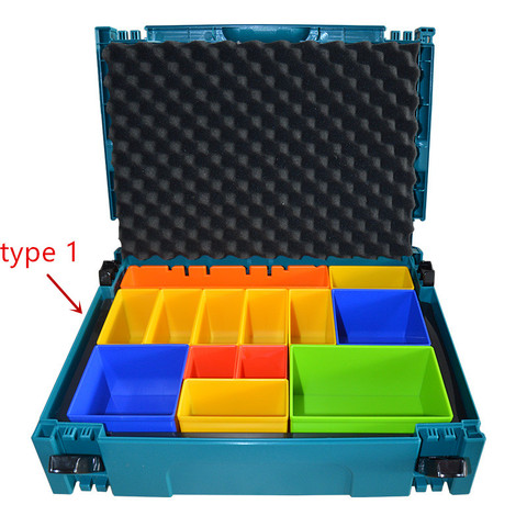 Makita P-83652  MacPak Insert With Coloured Compartments  box Tools suitcase case 821549-5（type 1) ► Photo 1/5