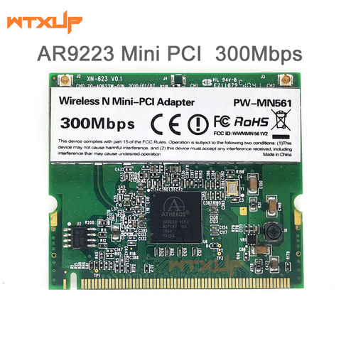 Atheros AR9223 300Mbps Mini PCI Wireless N WiFi Adapter PW-MN561 Mini-PCI WLAN Card for Acer Asus Dell Toshiba ► Photo 1/2