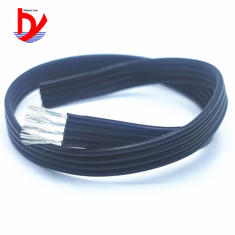 Heat resistant 200° high temperature 24AWG parallel soft silicone wire 2pin 4pin 5pin black multi-core soft silicone wire ► Photo 1/6