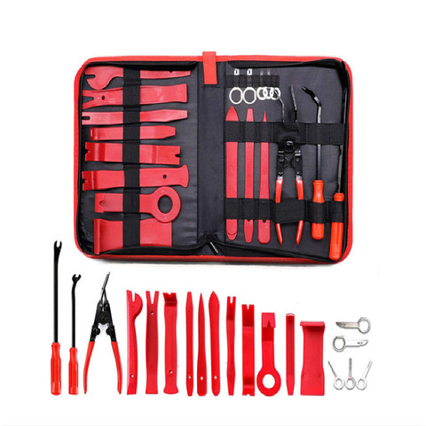 Car Trim Removal Tools Kit Car Panel Door Audio Trim Removal Tool Kit Auto Clip Pliers Fastener Remover Tool Set ► Photo 1/6