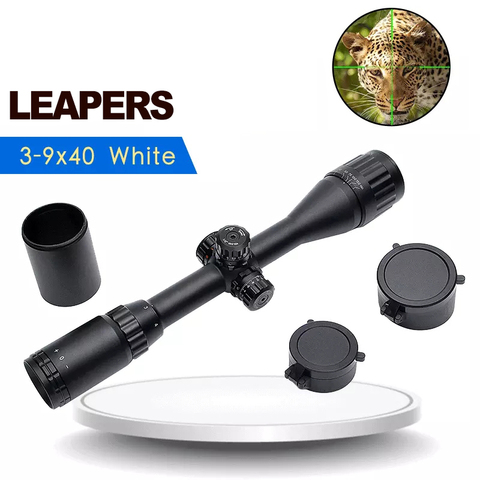 LEAPERS 3-9x40 Optical Riflescope R/G/B Illuminated Mil-Dot Reticle Rifle Scope Hunting Sniper Scopes Luneta Para Rifle ► Photo 1/6