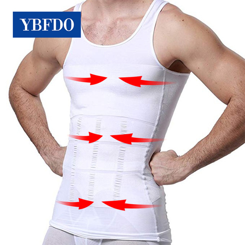 YBFDO  Men's Slimming Shaper Posture Vest Male Belly Abdomen For Corrector Compression Body Building Fat Burn Chest Tummy Corset ► Photo 1/6