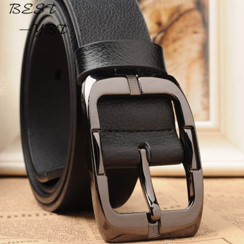 New High Quality Luxury Brand Leather Belt Designer Belts Men Pin Buckle  Black Business Trouser Strap Cinturones Hombre Cinto - Price history &  Review, AliExpress Seller - Jayden-Jessie Good Products Store