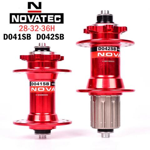 2022 New Novatec 28H 32H 36H MTB hub D041SB D042SB Disc Card Brake Mountain Bike hubs Bicycle Bearing Hub 8 -11 Speed Red Black ► Photo 1/6