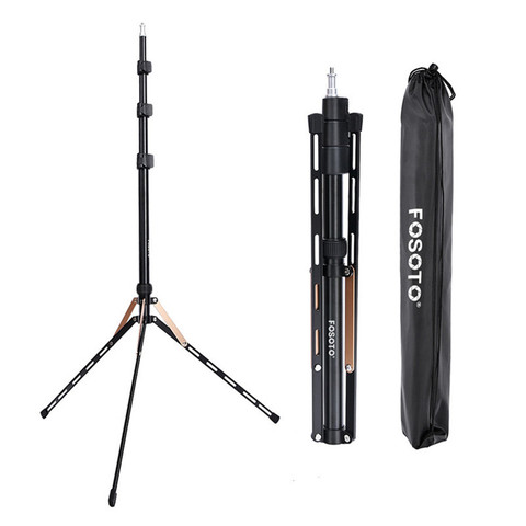 Fosoto FT-190 Gold Ring Lamp Tripod Stand 1/4 Screw Softbox For Photo Studio Photographic Lighting Softbox Video Flash Umbrellas ► Photo 1/6