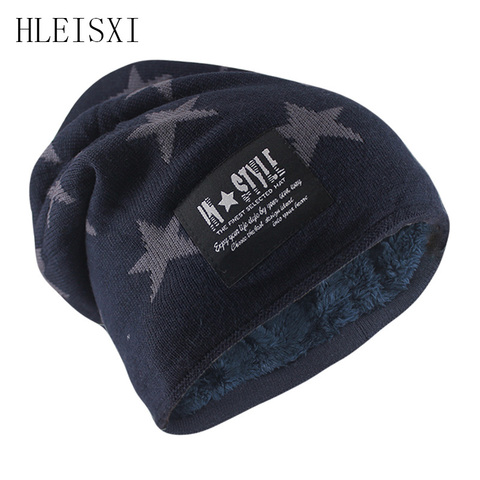 New Style Fashion Winter Knitted Wool Warm Men Beanies Skullies Women Star Adult Outdoor Hat Caps Cotton Letter Bone Sale ► Photo 1/6