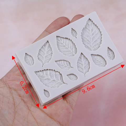 Sugarcraft Leaves Silicone Mold Candy Polymer Clay Fondant Mold Cake Decorationg Tool Flower Making GumPaste Rose Leaf Mold ► Photo 1/4