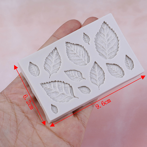 Sugarcraft Leaves Silicone Mold Candy Polymer Clay Fondant Mold Cake Decorationg Tool Flower Making GumPaste Rose Leaf Mold ► Photo 1/4