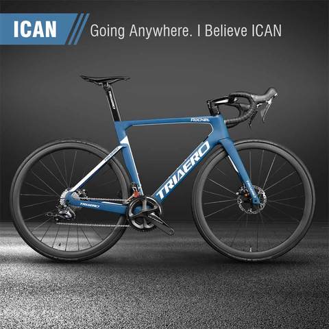 Triaero Super Light carbon bike Full Carbon all Ineternal Cables road disc bike only 7.98Kg 46/49/52/54/56/58cm ► Photo 1/6