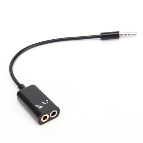 1pc 3.5mm Mic Audio jack to Headphone Microphone Y Splitter Cable Converter Adaptor ► Photo 1/6