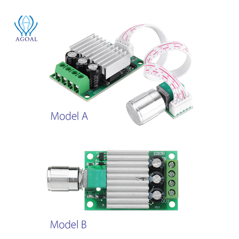 DC 12V To 24V 10A High Power PWM DC Motor Speed Controller Regulate Speed Temperature And Dimming + Speed Regulating Small Board ► Photo 1/6