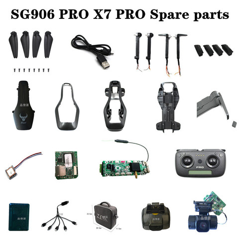SG906 Pro SG906PRO / SG906PRO 2 / x7pro RC Drone  Spare Parts motor arm set blades body shell GPS module Receiving board camera ► Photo 1/5