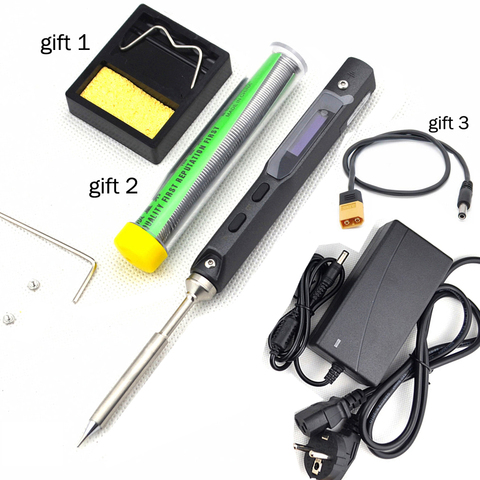 TS100 Mini Portable Smart Programmable Electric Soldering Iron Digital LCD Display Original Replacement Tip High Frequency+GIFT ► Photo 1/6
