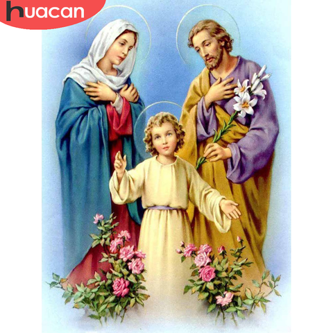 HUACAN Diy 5d Diamond Painting Jesus Arts And Crafts Christmas Decor Full  Square Cross Stitch Diamond Embroidery Religious Icon - Price history &  Review, AliExpress Seller - Huacan Official Store