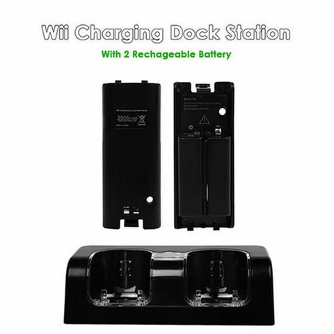 Buy Online 2800mah Charger 2 4 Pack Of Rechargeable Batteries For Nintendo Wii Wii U Remote Controller 4 Port Charging Dock Station Alitools