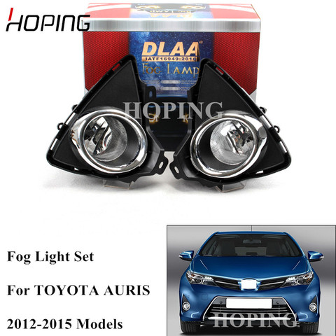 Hoping For TOYOTA AURIS 2012 2013 2014 2015 Front Bumper Fog Light Lamp Set 12V H16 19W Wiring Switch Harness Kit Set ► Photo 1/6