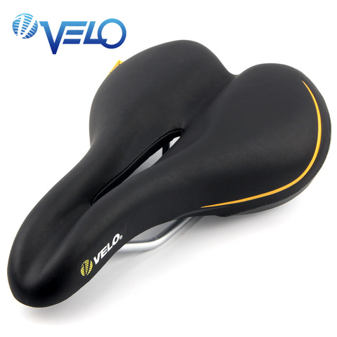 Velo Bicycle Saddle Seat Pro Mtb Saddle Wide Comfort Soft Cushion Bike Seat Men Padded Saddle For Bike Pu Leather Bicycle Saddle ► Photo 1/6