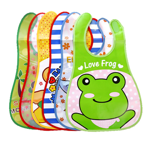 Cartoon Baby Bibs Waterproof Newborn Bandanas Feeding Baby Burp Cloths Girls Boys Saliva Towel Print Apron ► Photo 1/4