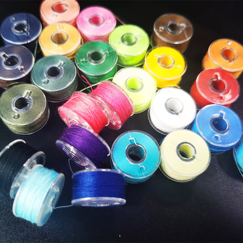 Multicolor Thread Spools Sewing Machine Bobbins Plastic Bobbins with Thread for Sewing Machines Quilting Sewing Accessories ► Photo 1/5
