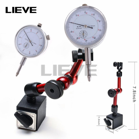 Mini 10mm Dial Indicator Magnetic Stand Base Holder Dial Test Comparator For Equipment Calibration high quality ► Photo 1/6