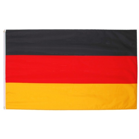 Flaglink 3x5fts 90x150cm black red yellow de deu german Deutschland germany flag ► Photo 1/6