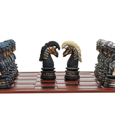 Exquisitely Carved Hand-Painted Luxurious Ghost Themed Chess Embossed Effect Board Halloween Gift ► Photo 1/1