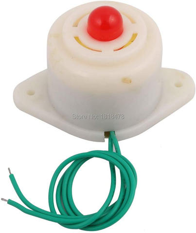 Electronic Red Flashing Light Siren Sound Alarm Buzzer 2 Wire AC 220V DC12V DC24V BJ-3 ► Photo 1/4