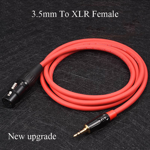 2M 3.5mm 6.5mm Male to 3 Pin XLR Male Female Microphone Cable Audio Adapter  Cord
