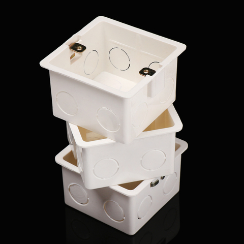86 * 86 *50mm Home Plastic Flame Retardant Waring Back Box Wall Switch Concealed Bottom Thickened Wall Mount Switch Junction Box ► Photo 1/6