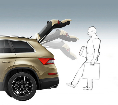 for SKODA KODIAQ (need with electric tail door function ) rear Trunk door Automatic inductor use foot open Electric tail gate ► Photo 1/3