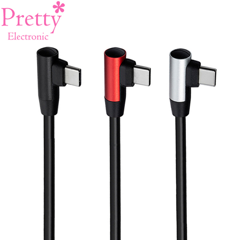 90 Degree Elbow Type-c Cables 20V 3A 60W PD Fast Charging Type C To Type C Male to Male USB Type-C Devices 0.2m 0.5m 1m 2m ► Photo 1/6