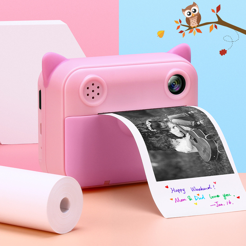 Kid Instant Print Camera Child Photo Camera Digital 2.4 inch Screen Children's Camera Toy For Birthday Christmas Gift ► Photo 1/6