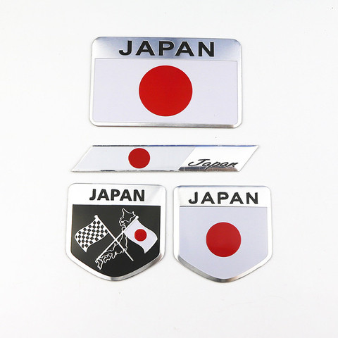 Car Styling 3D Metal Japanese Flag Emblem Badge Logo Japan Sticker Decal for Toyota Honda Suzuki Nissan Mazda Subura Lexus ► Photo 1/6