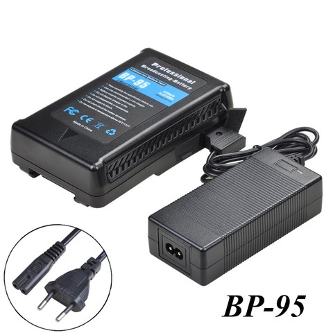 6700mAh BP-95 BP 95 V-Mount V -Lock Battery with D-Tap Output Charger for Sony BP-L60A BP-IL75, BP-L40A, BP-800S Camcorder ► Photo 1/6