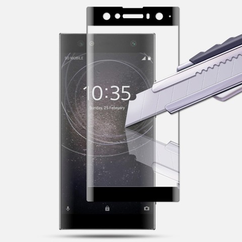 Full Coverage Tempered Glass Case For SONY Xperia XA XA1 PLUS XA2 Ultra XZ Premium XZ1 XZ2 Compact XZ3  Screen Protector Tremp ► Photo 1/6