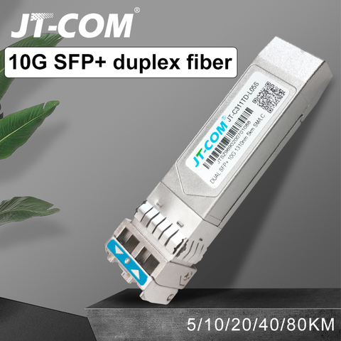10G SFP+ duplex LC SFP Module Single Mode  2~80km Optical Fiber  Module 1310nm with Cisco/Mikrotik/Huawei Switch Full Compatible ► Photo 1/6