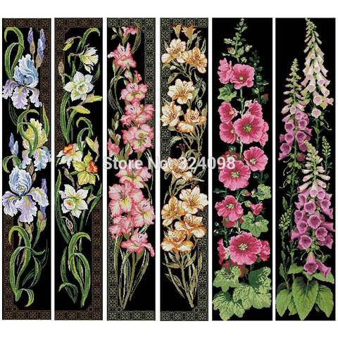 Flower patterns Counted Cross Stitch 11CT 14CT DIY wholesale Chinese Cross Stitch Kits Embroidery Needlework Sets home decor ► Photo 1/6