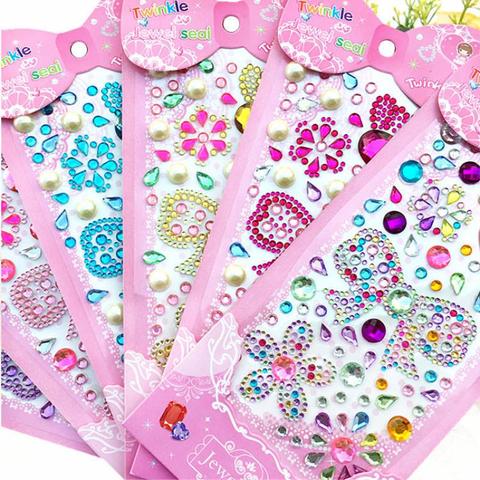 Diamond Stickers Mobile Phone Decoration Paste Acrylic Luminous Crystal Crown Butterfly Creative DIY Children's Stickers Toys ► Photo 1/1
