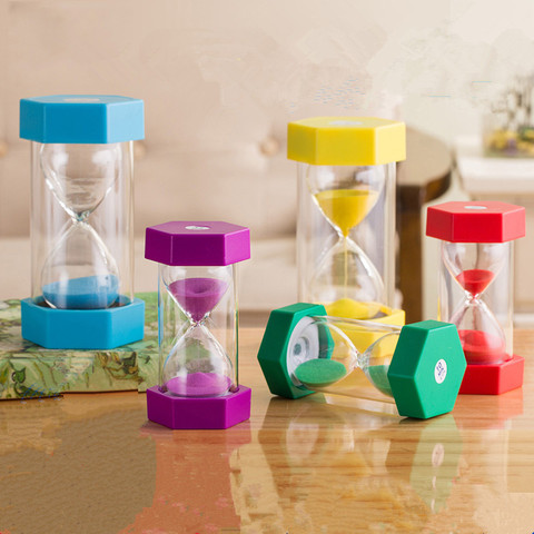 Hourglass 3/5/15/30 Minutes Timer Minute Sand Clock Toothbrushing 45/60 Mins Children Gift Timer Home Decoration Accessories ► Photo 1/6