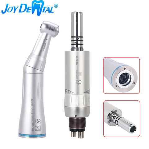 Dental Internal Water Spray Contra Angle 4 Holes Air Motor Low Speed Handpiece Kit Push Button ► Photo 1/6