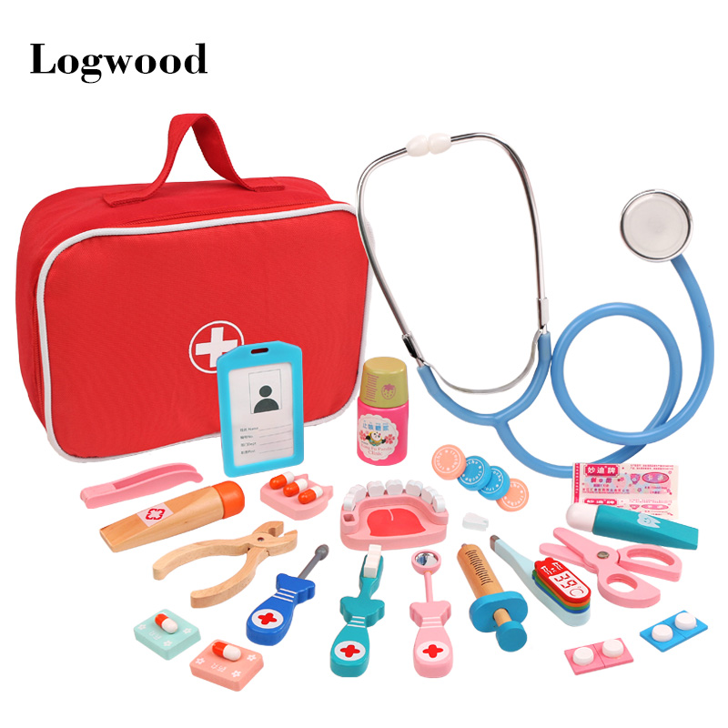 1Set Plastic Doctor Toys for girls Medical Kit Medicine Box For