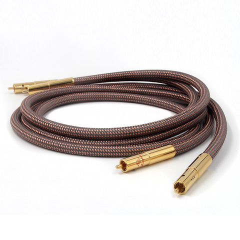 Hifi RCA Cable Accuphase 40th Anniversary Edition RCA Interconnect Audio Cable Gold Plated Plug ► Photo 1/5