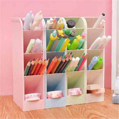 Desktop Cute Storage Box Drawer Style Cosmetics Office Stationery Sorting  Storage Rack Desktop Plastic Storage Pen Holder